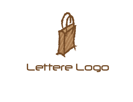 grunge shopping logo