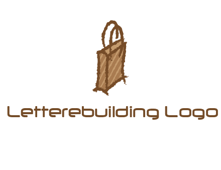 grunge shopping logo
