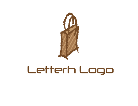 grunge shopping logo