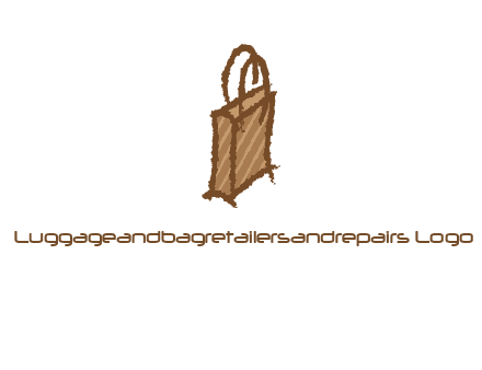 grunge shopping logo