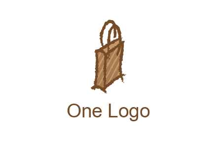 grunge shopping logo