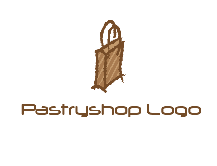 grunge shopping logo