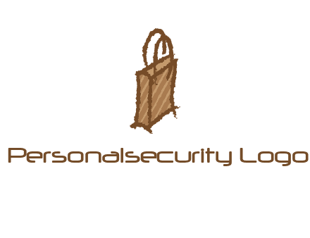 grunge shopping logo