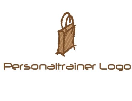 grunge shopping logo