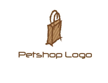 grunge shopping logo