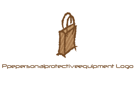 grunge shopping logo