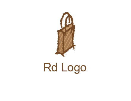 grunge shopping logo