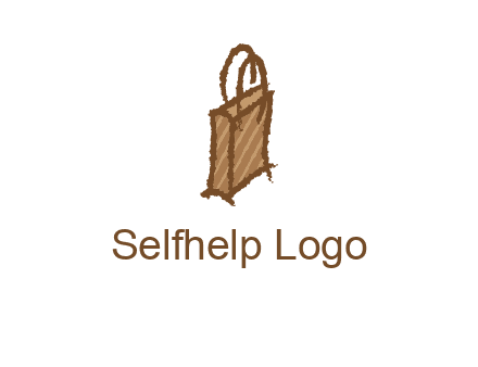 grunge shopping logo