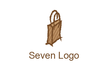 grunge shopping logo