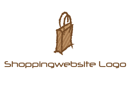 grunge shopping logo