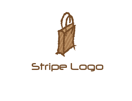 grunge shopping logo