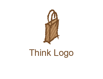 grunge shopping logo