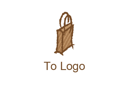 grunge shopping logo