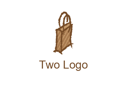 grunge shopping logo