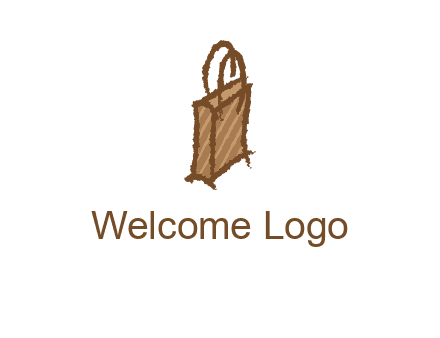 grunge shopping logo