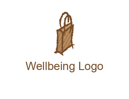 grunge shopping logo