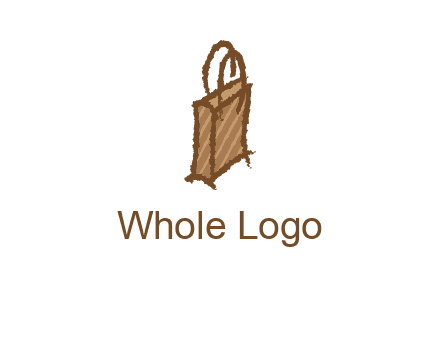 grunge shopping logo