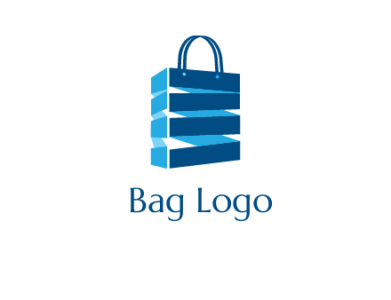 3D shopping logo