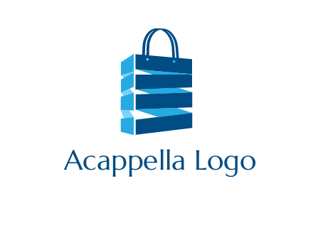 3D shopping logo