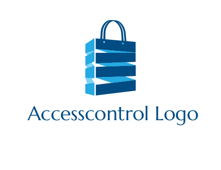 3D shopping logo