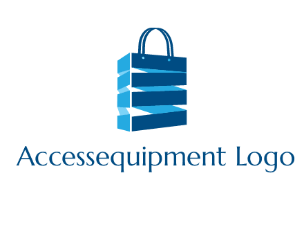 3D shopping logo