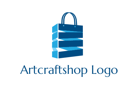 3D shopping logo