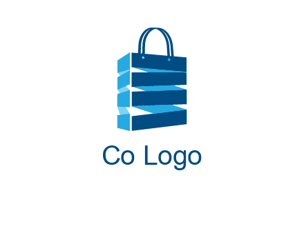 3D shopping logo