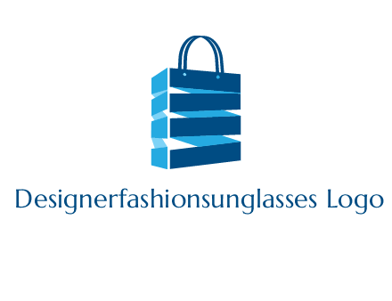 3D shopping logo