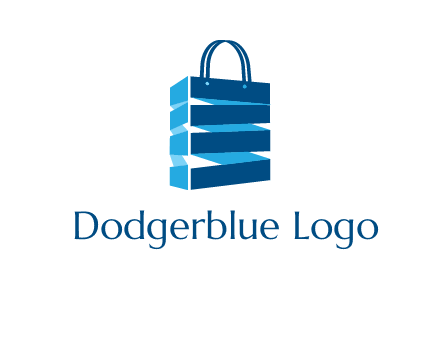 3D shopping logo