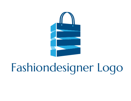3D shopping logo