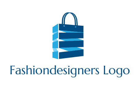 3D shopping logo