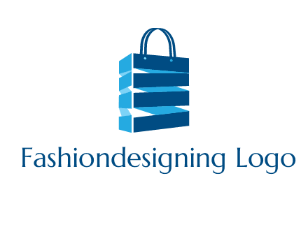 3D shopping logo