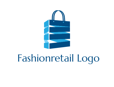 3D shopping logo