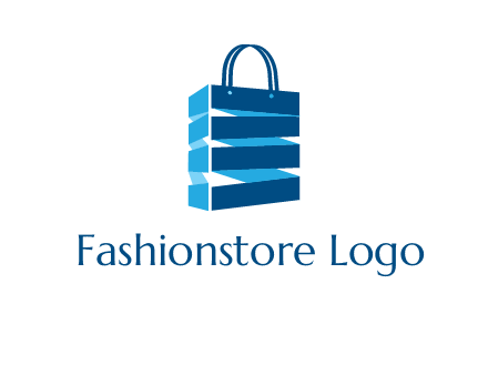 3D shopping logo