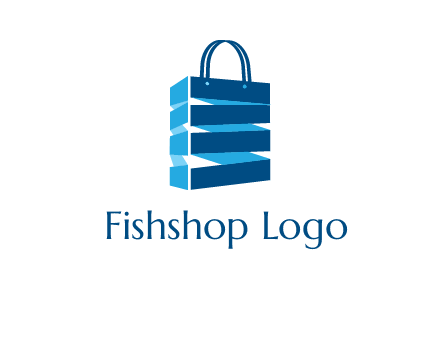 3D shopping logo