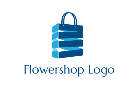 3D shopping logo