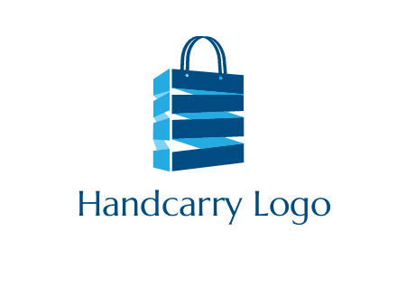 3D shopping logo