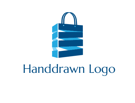 3D shopping logo