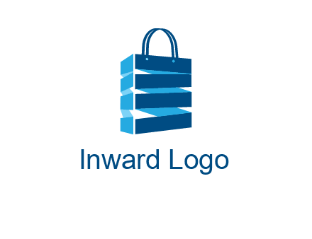 3D shopping logo