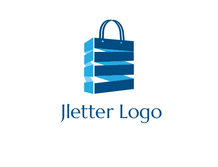 3D shopping logo