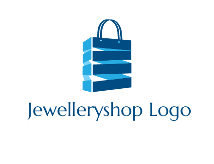3D shopping logo