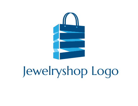 3D shopping logo