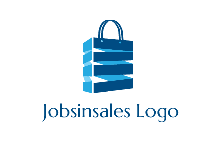3D shopping logo