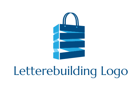 3D shopping logo