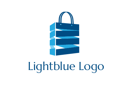 3D shopping logo