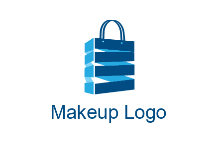 3D shopping logo