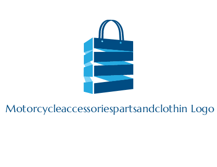 3D shopping logo