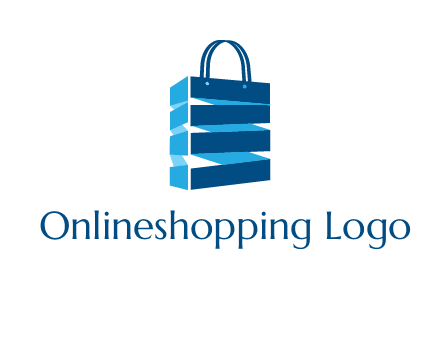 3D shopping logo