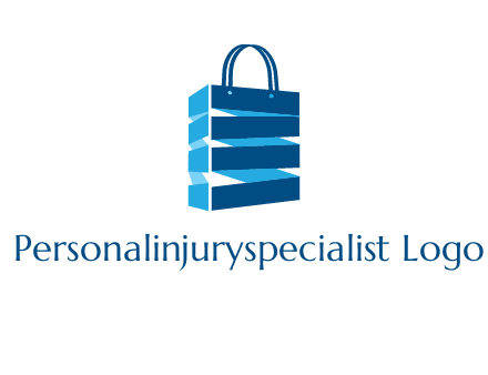 3D shopping logo