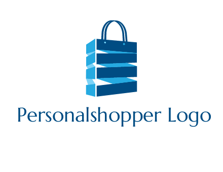 3D shopping logo